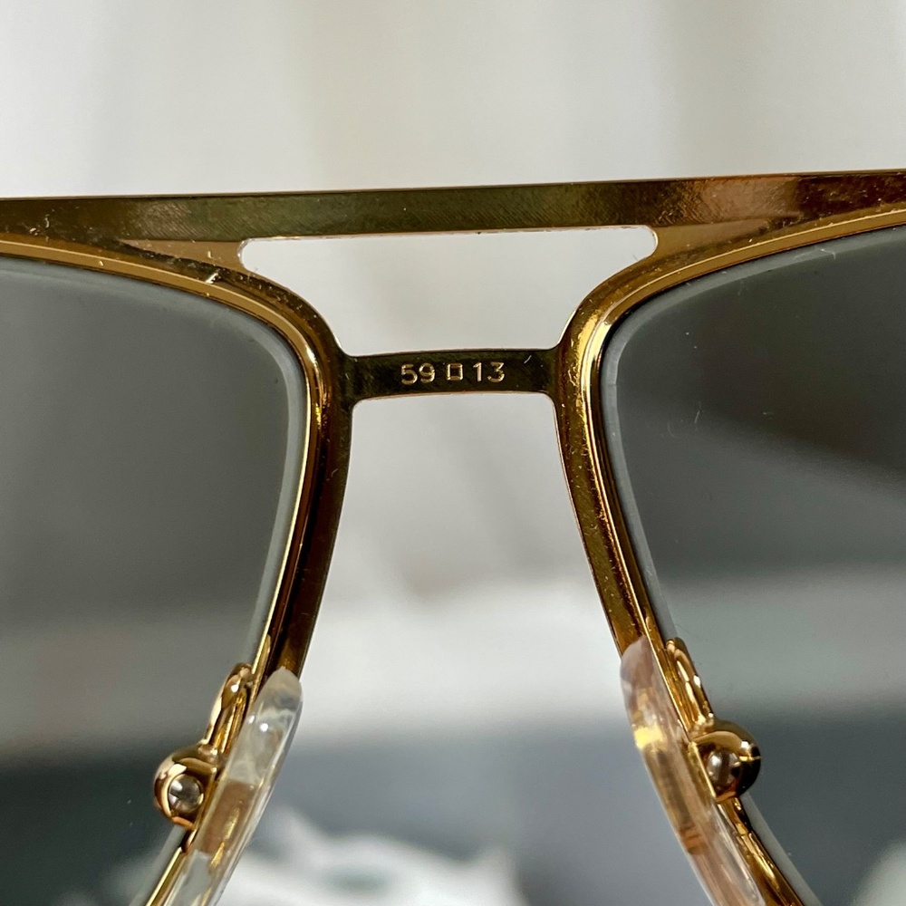 Versace Gold Crystal Aviator Sunglasses - Picture 9 of 12